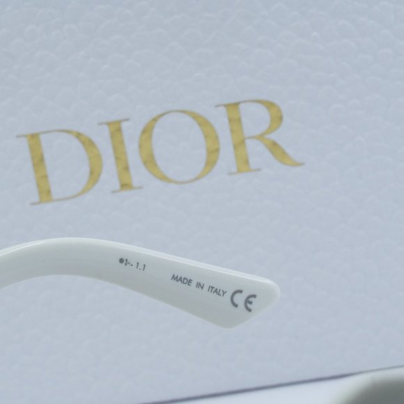 FINAL PRICE NEW DIOR DIORBOBBY R1U 95B0 IVORY BLUE SUNGLASSES - Picture 7 of 13